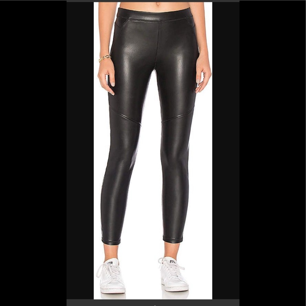 Free People Moto Vegan Leather Leggings 27